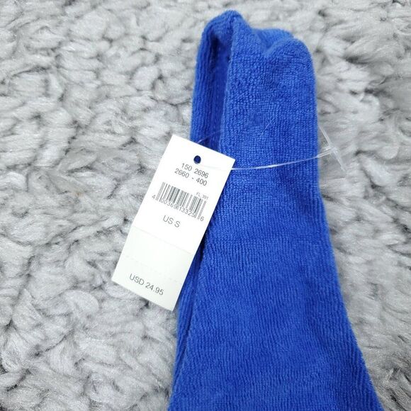 Aerie Offline Recharge Summer Lights Terry Sports Bra Size Small Blue Unlined - Picture 3 of 5